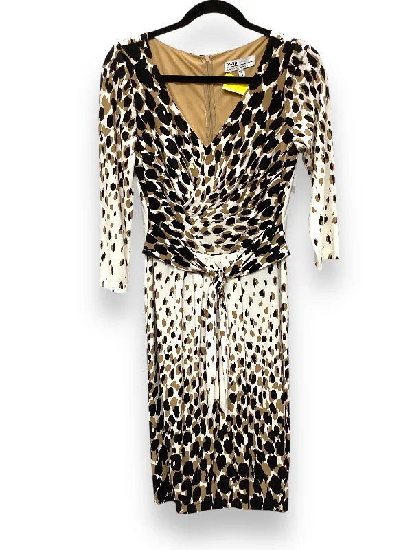 Dress Casual Short By David Meister In Animal Print, Size: 8