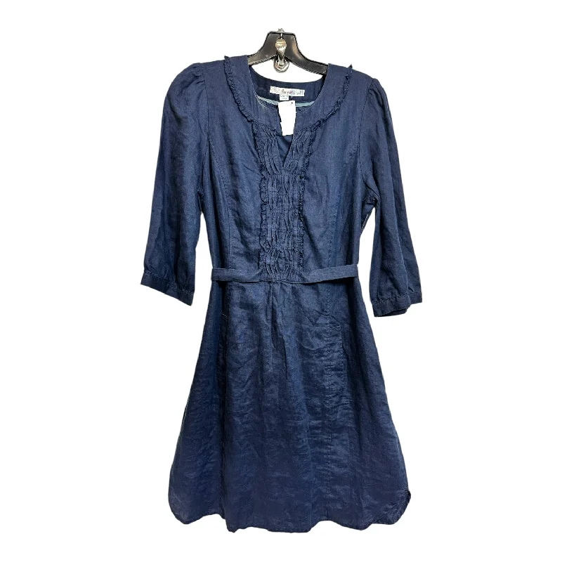 Dress Casual Midi By Boden In Navy, Size: 10