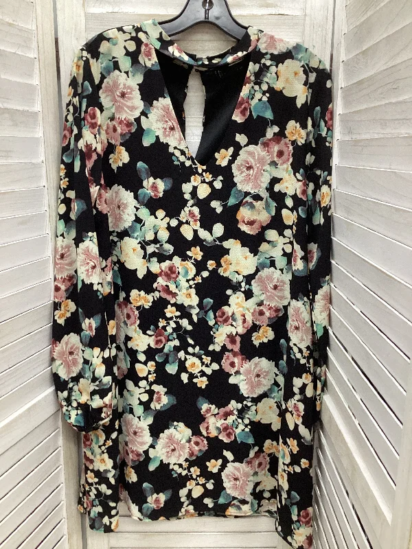 Dress Casual Midi By Clothes Mentor In Floral Print, Size: M