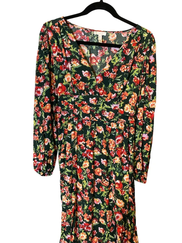 Dress Casual Midi By Leith In Floral Print, Size: S