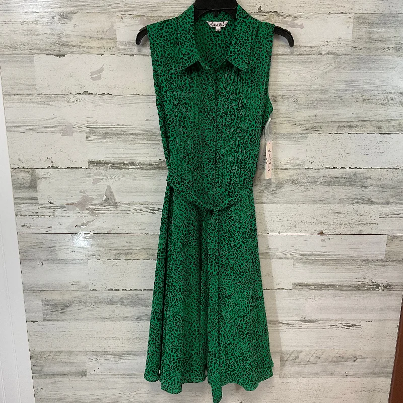 Dress Casual Midi By Nanette By Nanette Lepore In Green, Size: M