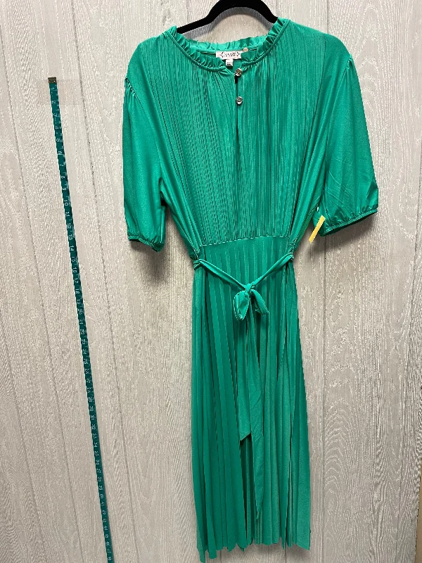 Dress Casual Midi By Nanette Lepore In Green, Size:L