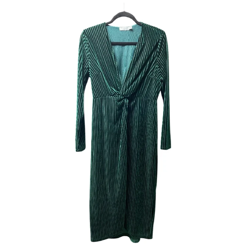 Dress Party Midi By Lush In Green, Size: M