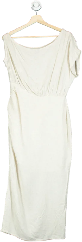 River Island Cream Midi Dress UK 6