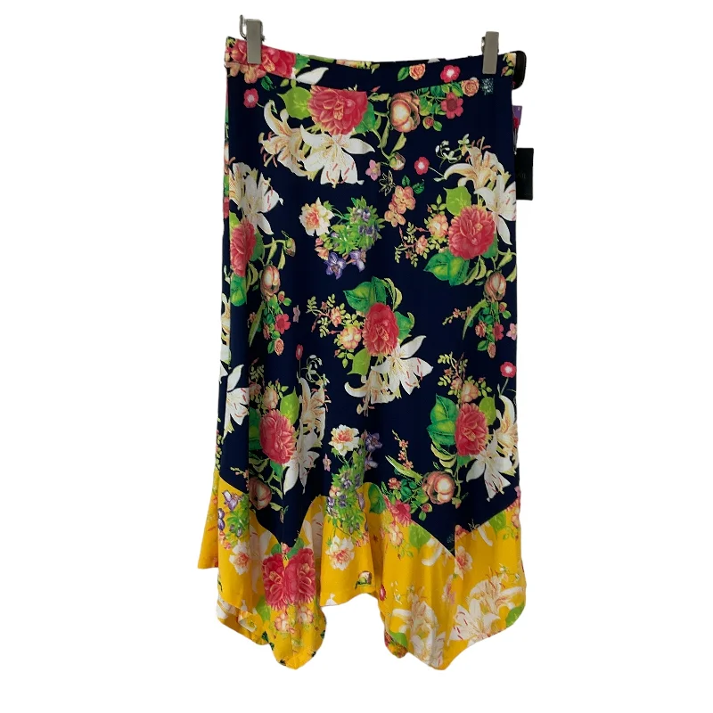 Floral Print Skirt Maxi Rafaella, Size S