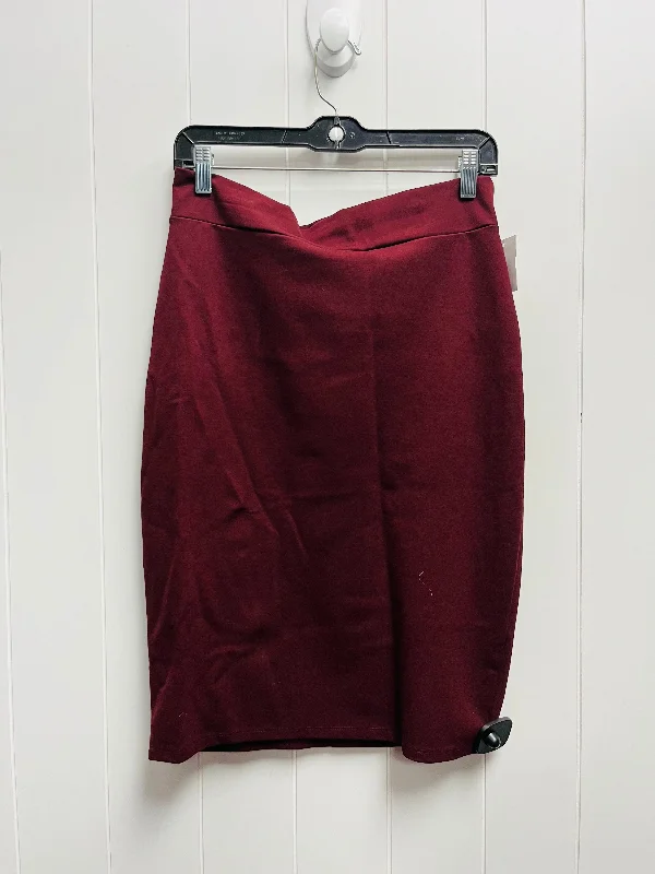 Red Skirt Mini & Short Clothes Mentor, Size L