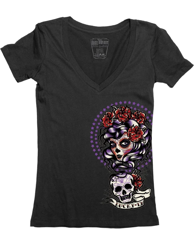 The SHADOW LADY V-Neck Tee