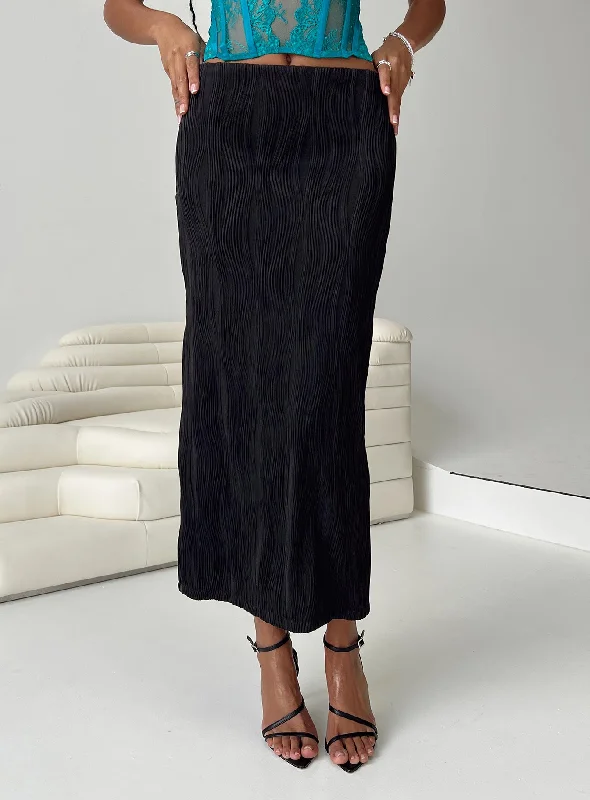 Timmy Maxi Skirt Black