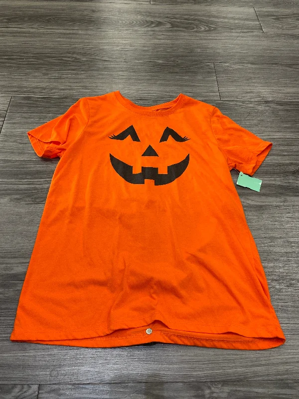 Top Short Sleeve By Clothes Mentor In Orange, Size: L