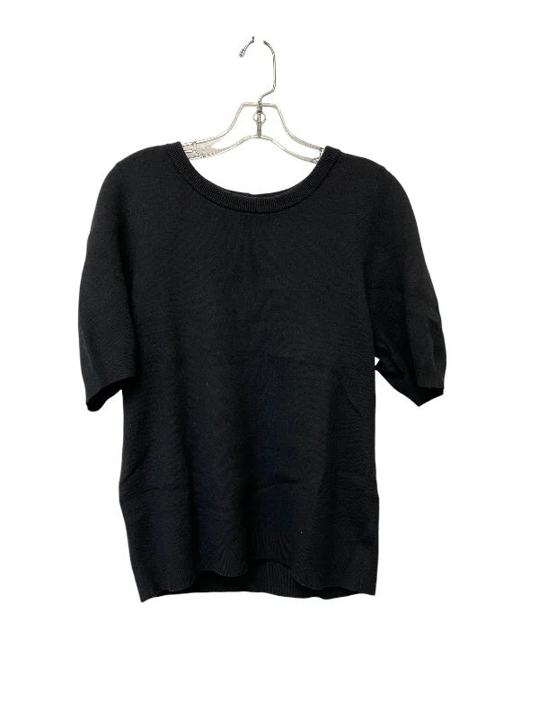 Top Short Sleeve By Maeve In Black, Size: L