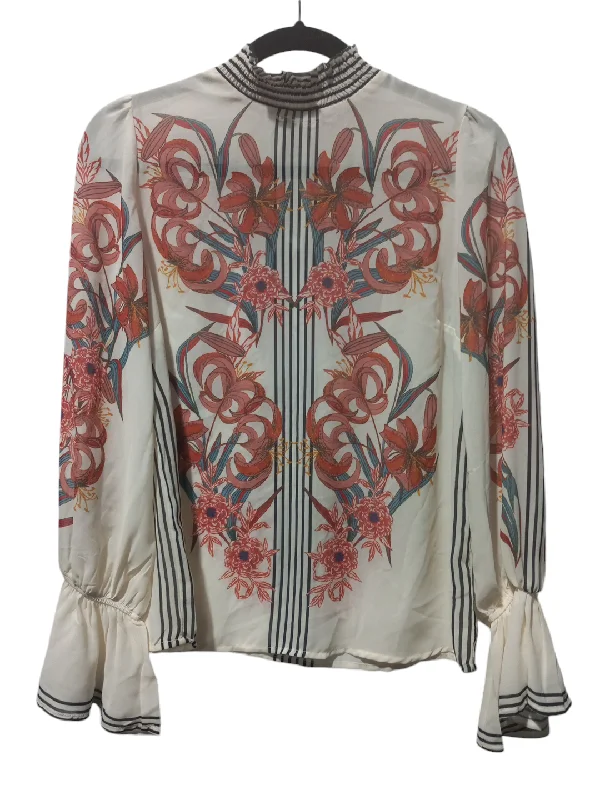 Blouse Long Sleeve By Jealous Tomato In Multi-colored, Size: S