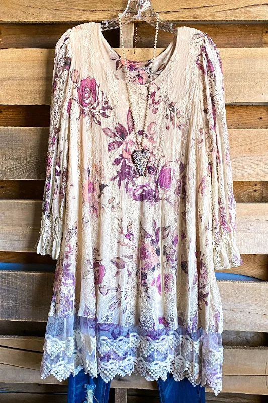 AHB EXCLUSIVE: Laughing Now Layered Tunic - Beige/Rose