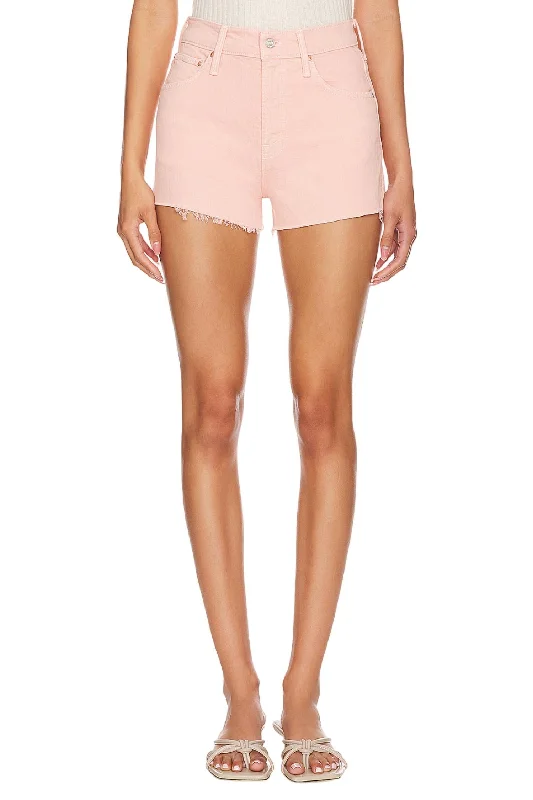 Dodger Fray Shorts In Peach Parfait