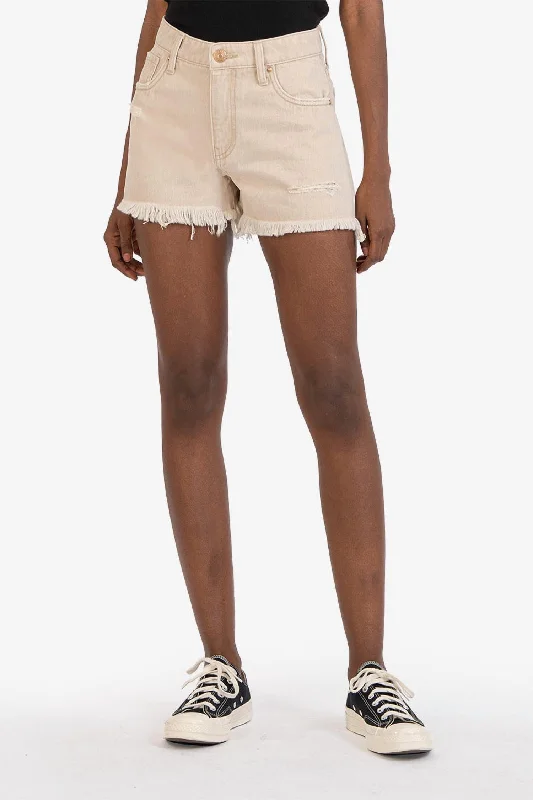 Jane High Rise Long Short In Tan