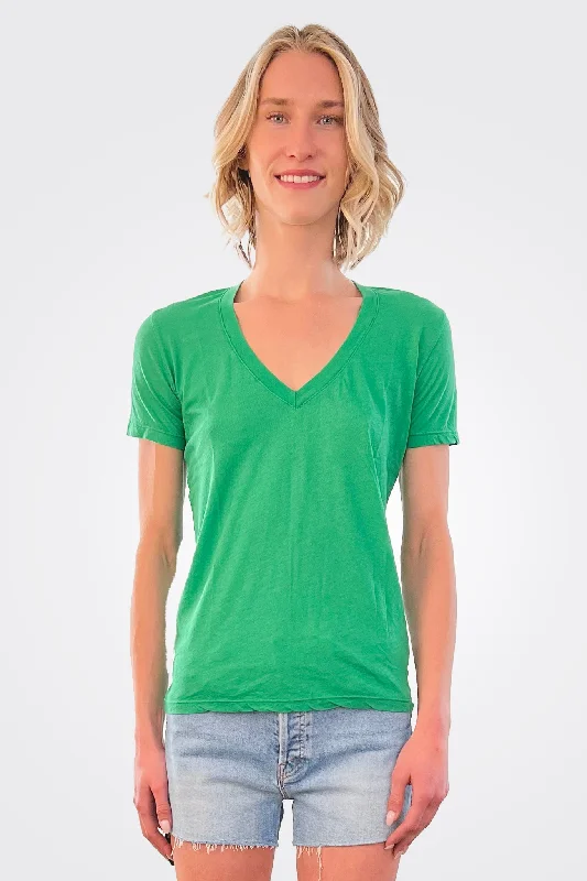 Relaxed V Neck Tee - Jungle