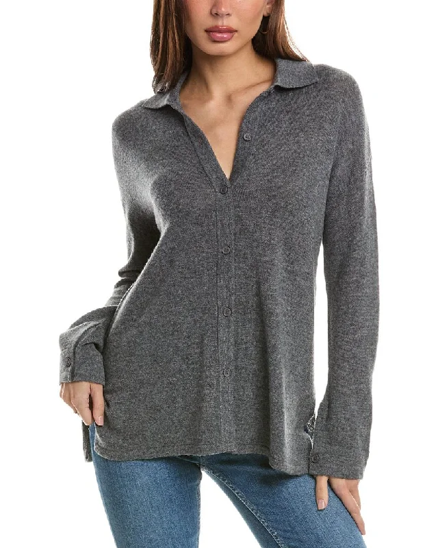 Hannah Rose Wool & Cashmere-Blend Shirt