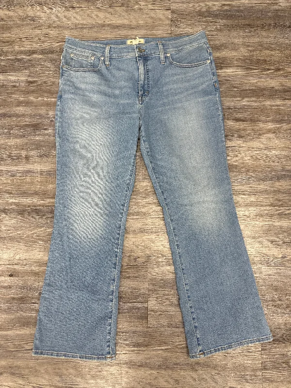 Jeans Boot Cut By Madewell In Blue Denim, Size: 14