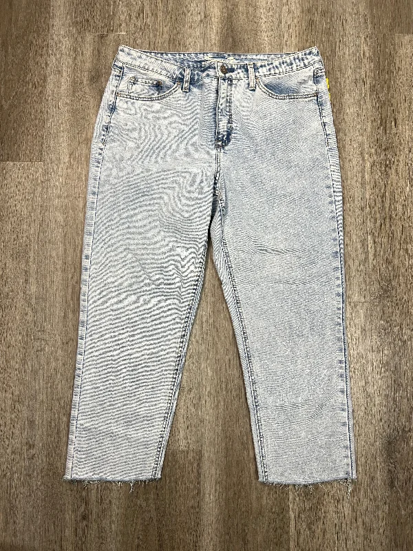 Jeans Straight By Seven 7 In Blue Denim, Size: 12