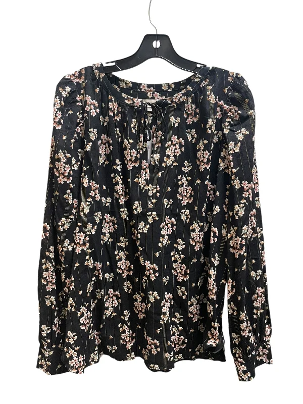 Top Long Sleeve By Loft In Floral Print, Size: Xl