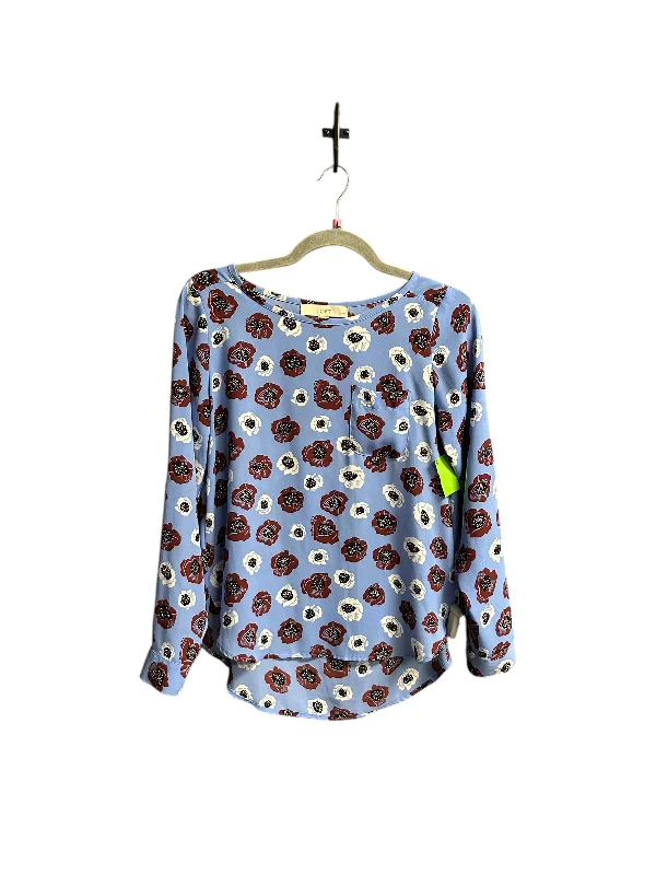 Top Long Sleeve By Loft In Floral Print, Size: Xs