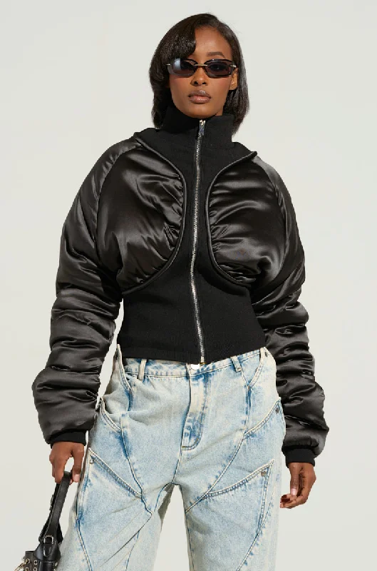 ELECTRA SATIN EFFECT BOMBER