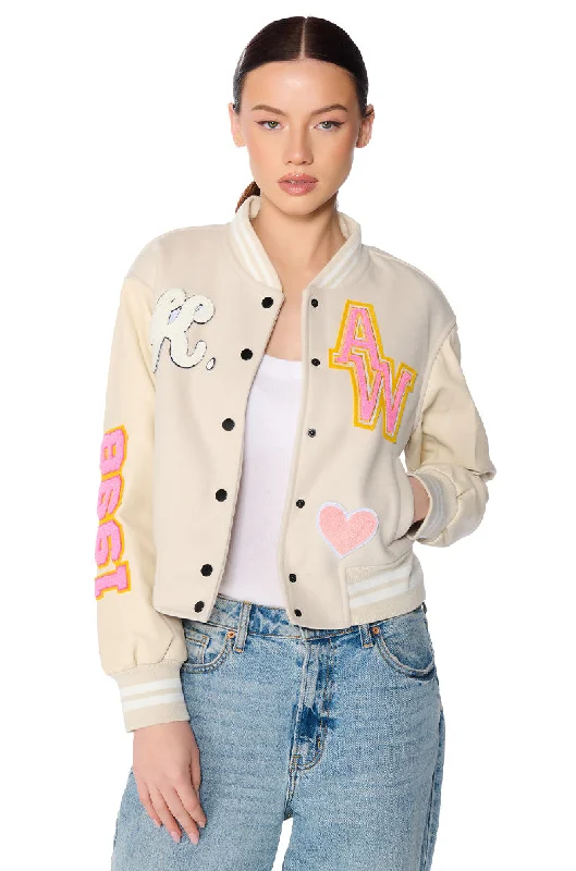 OKAY TONAL VARSITY BOMBER