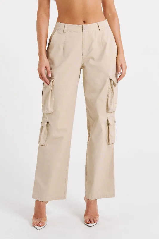 Clea Cargo Pant - Stone